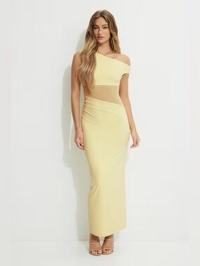 Sheer Sculpt Maxi Dress